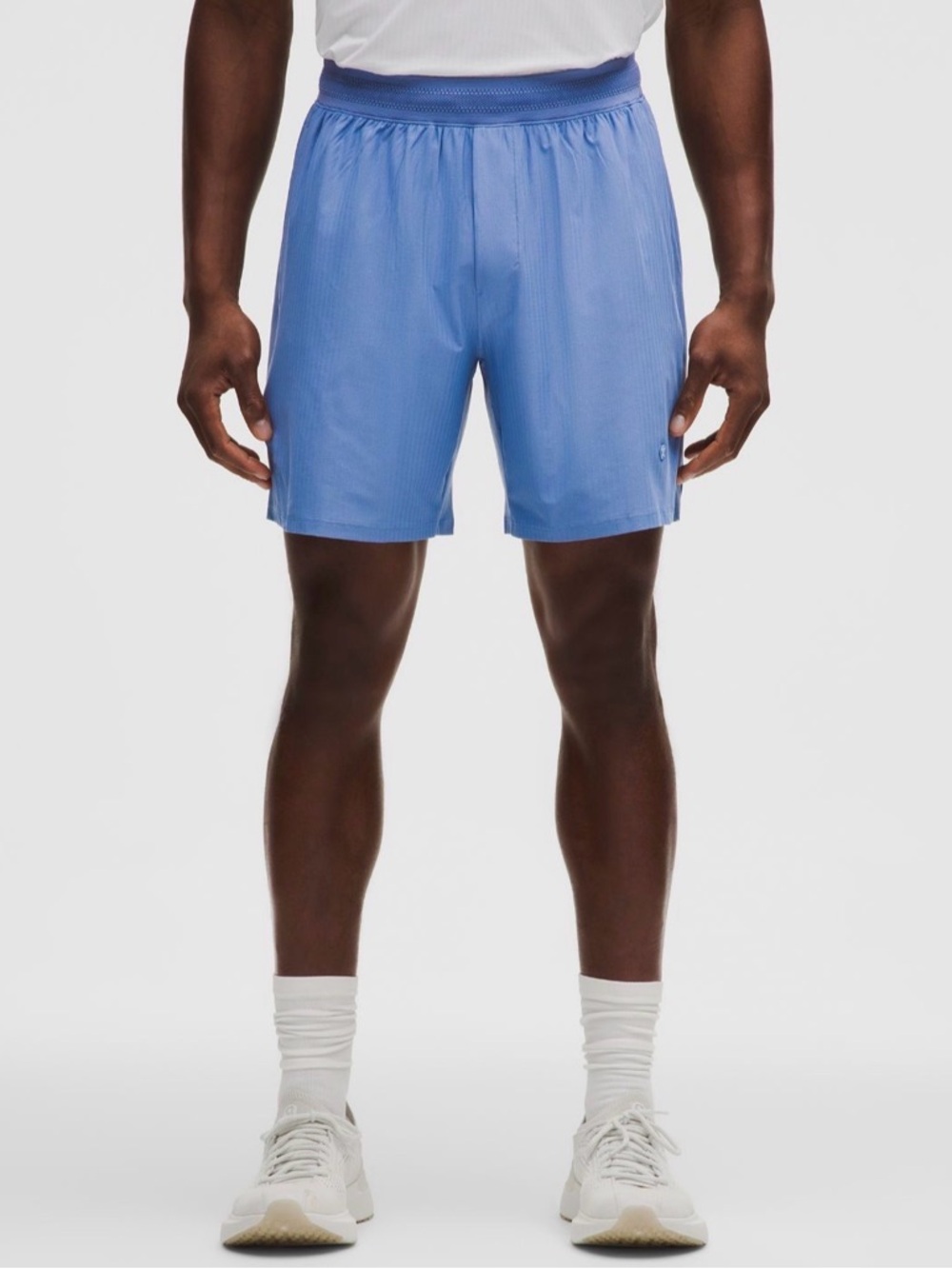 RESTOCK* Lululemon Men’s “Striped Mesh Tennis” Short 7" Inseam Linerless (L)